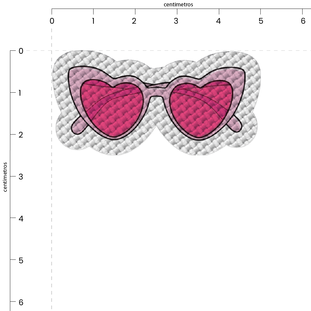 Girlie gafas de corazón