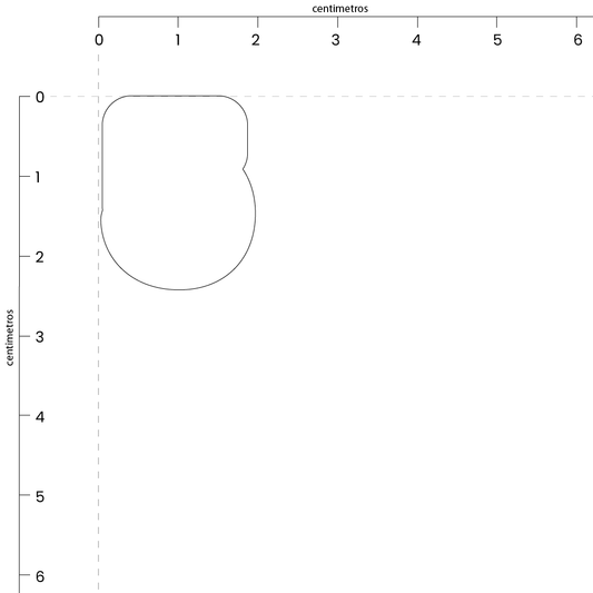 Numero 5 (2.5 x 2 cm)