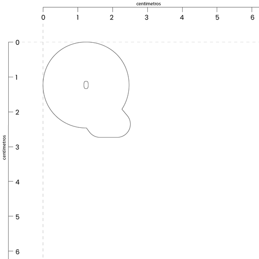 Letra Q (2.5x2.5 cm)
