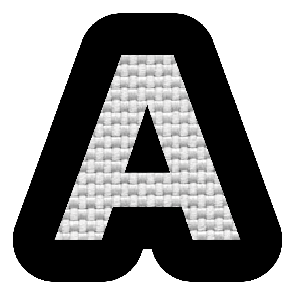 Letra A (2.5x2.5 cm)