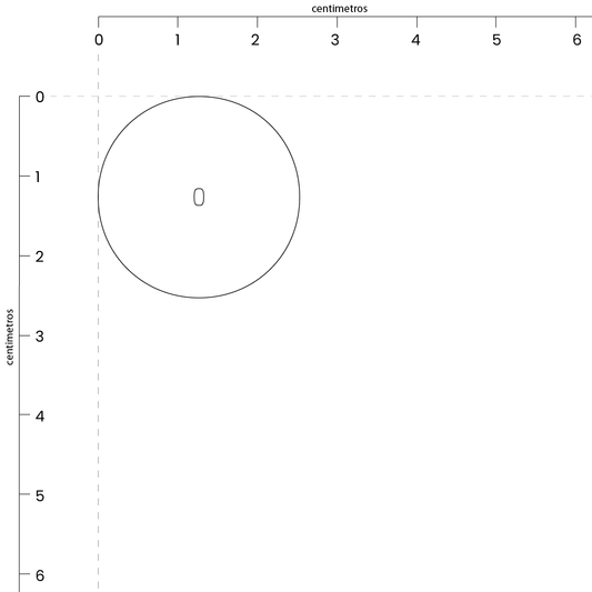 Letra O (2.5x2.5 cm)