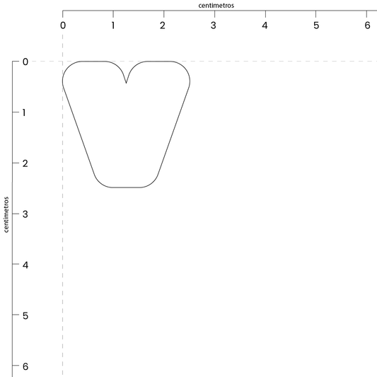 Letra V (2.5x2.5)