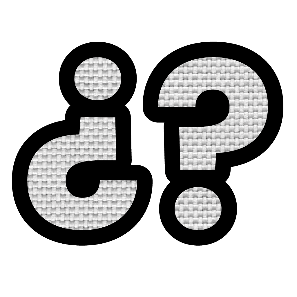 Signos de interrogación (5x3.5 cm)