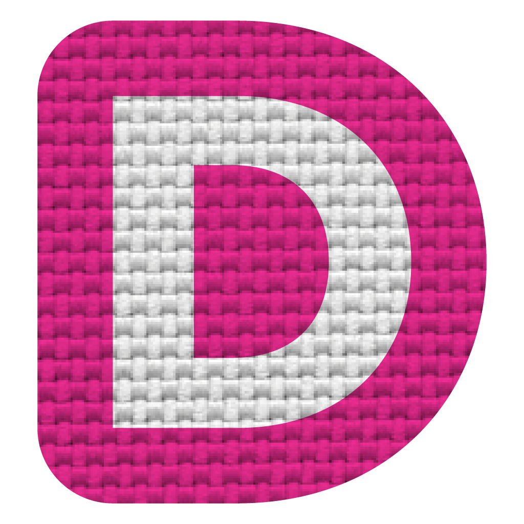 Letra D (2.5x2.5 cm)