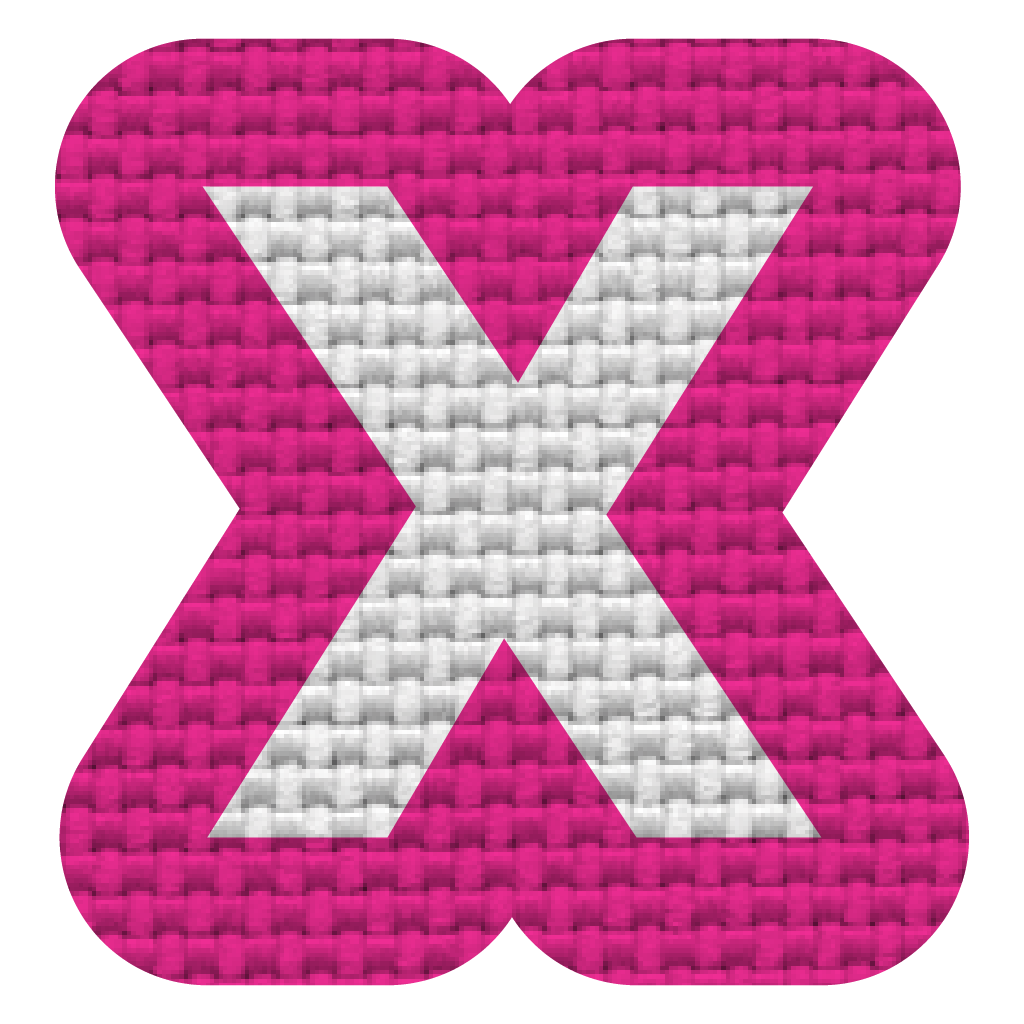 Letra X (2.5x2.5 cm)
