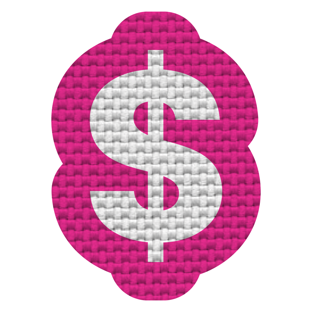 Signo de dinero (3x2 cm)