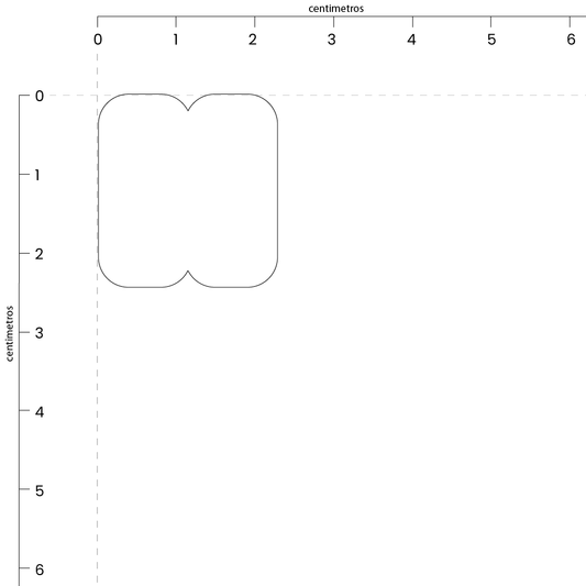 Letra N (2.5x2.5 cm)