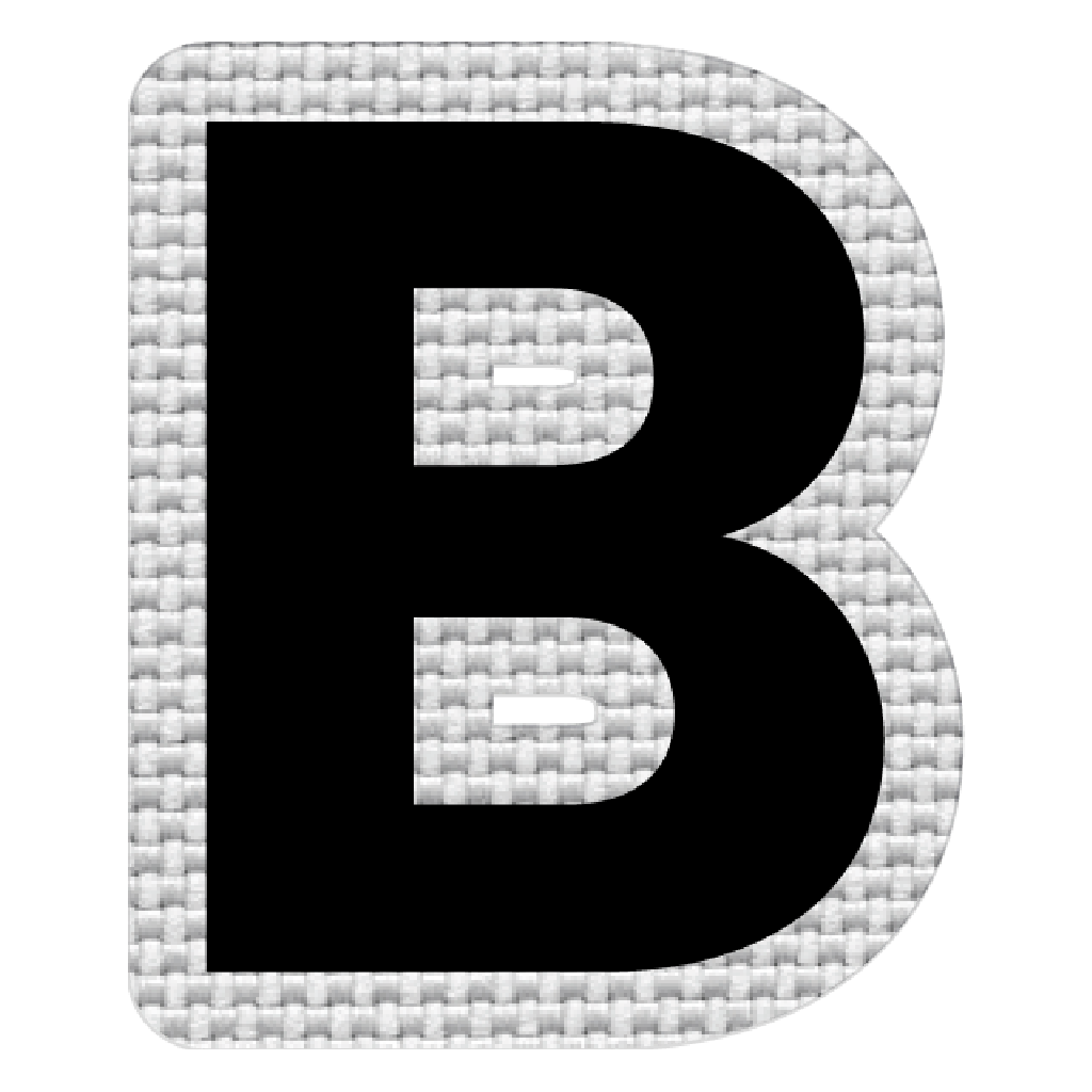 Letra B (5x4 cm)