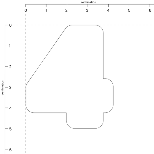 Número 4 (5x4.5 cm)