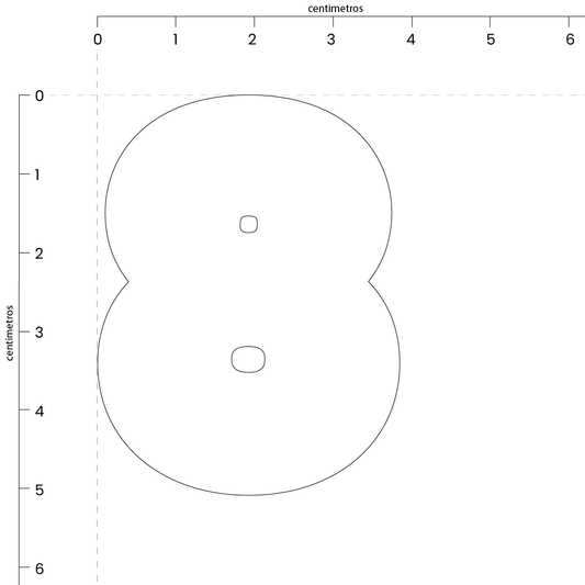 Número 8 (5x4 cm)