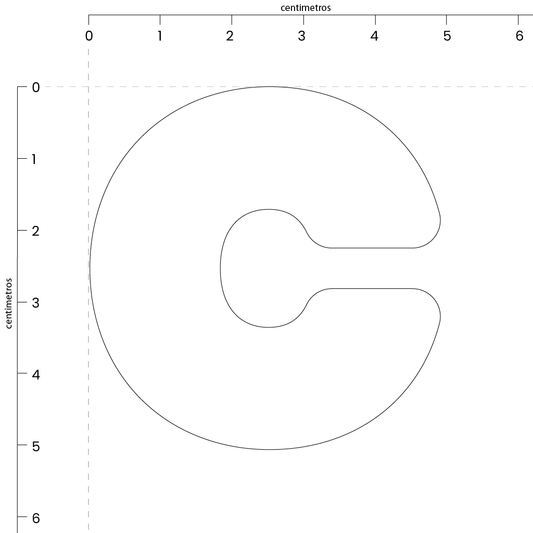 Letra C (5x5 cm)