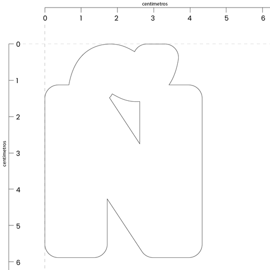 Letra Ñ (6x4.5 cm)