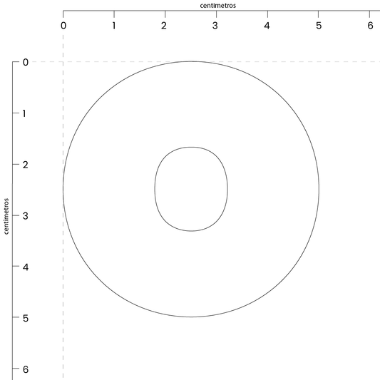 Letra O (5x5 cm)