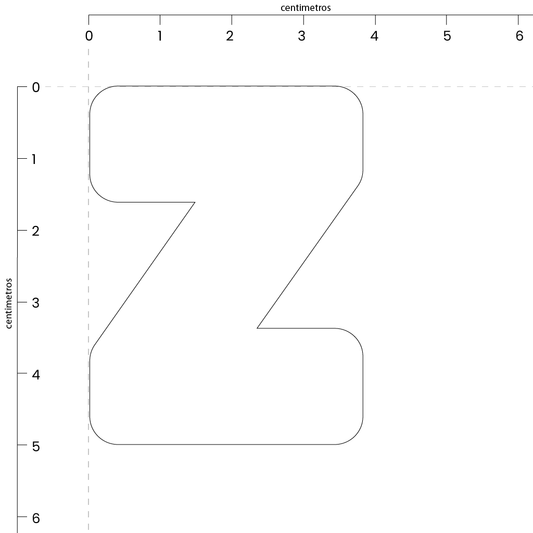 Letra Z (5x4 cm)
