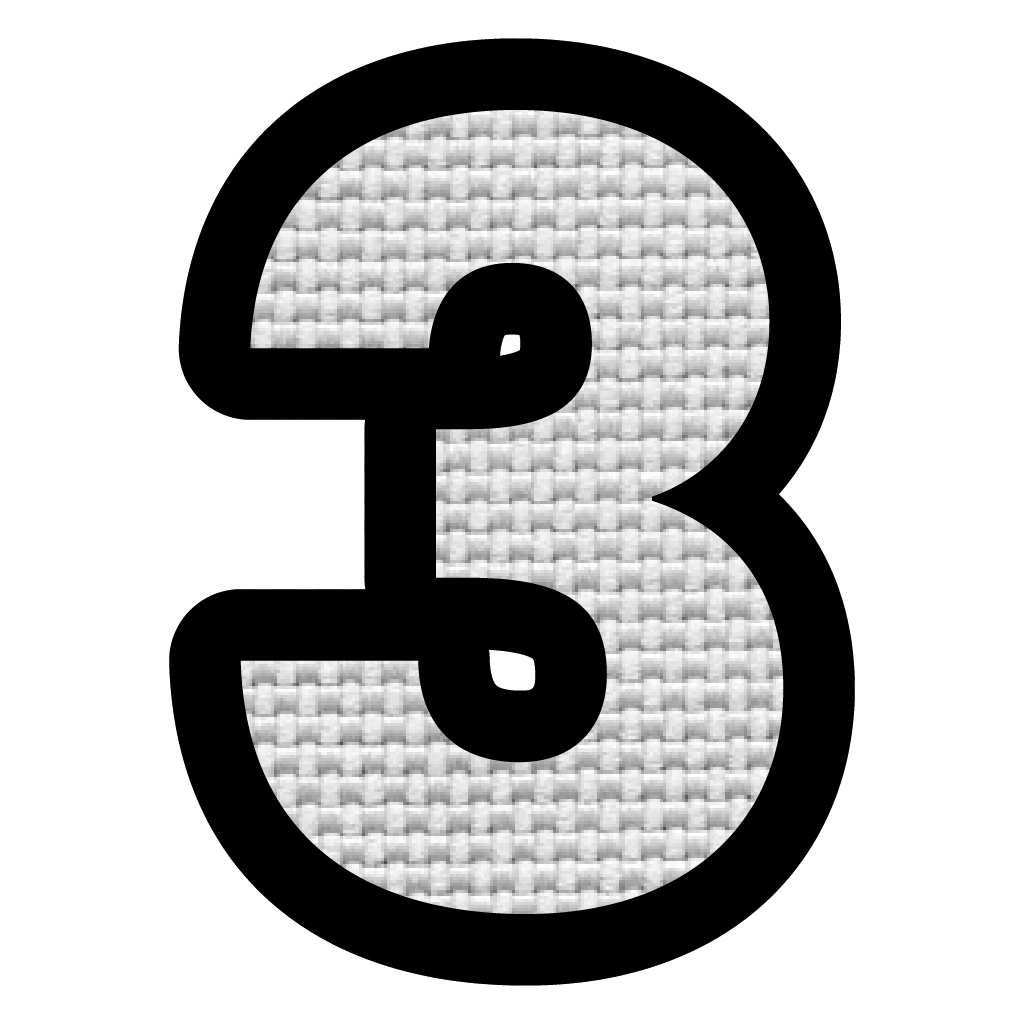 Número 3 (5x4 cm)