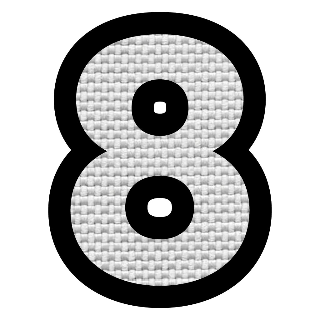 Número 8 (5x4 cm)