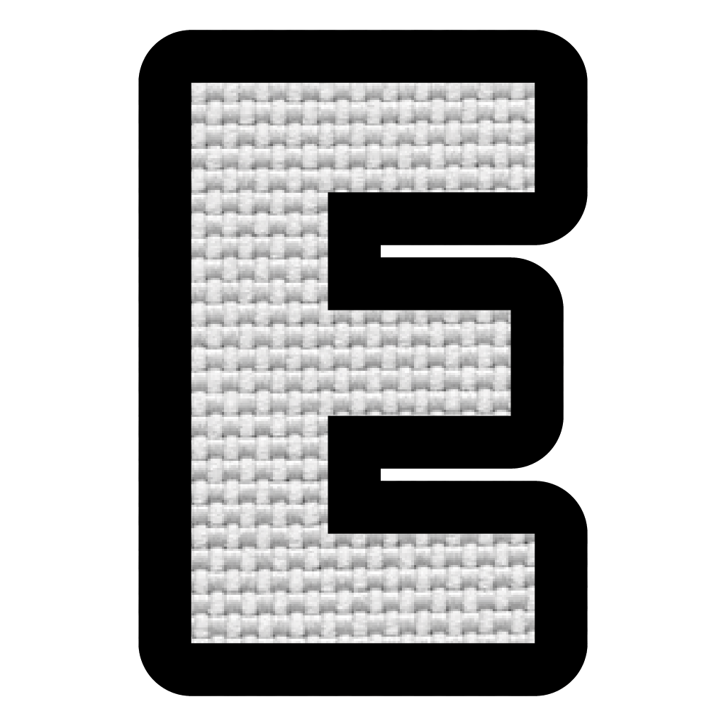 Letra E (5x3.5 cm)