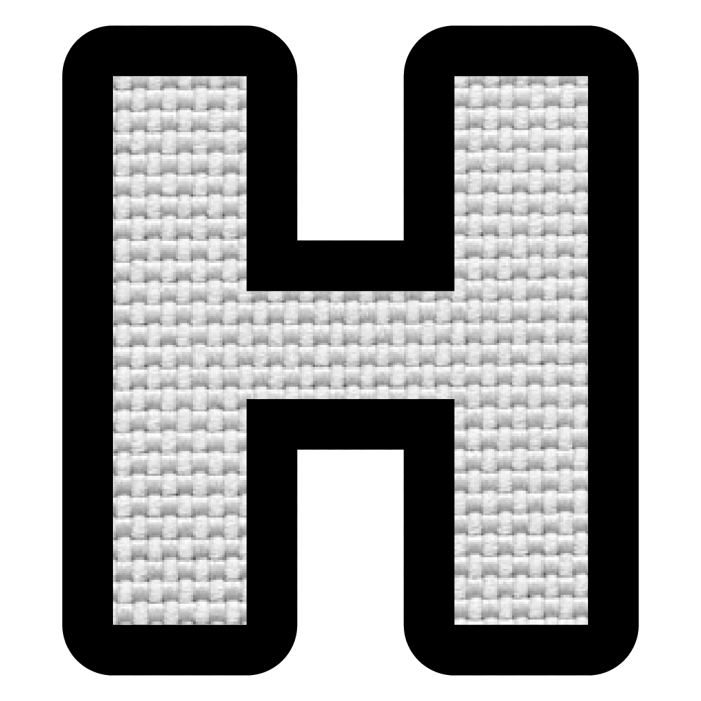Letra H (5x4.5 cm)