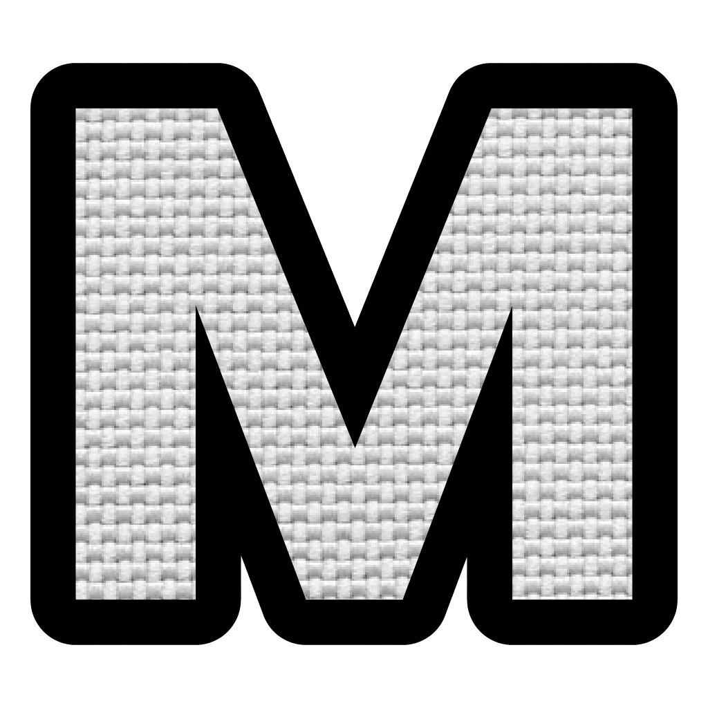 Letra M (5x5.5 cm)