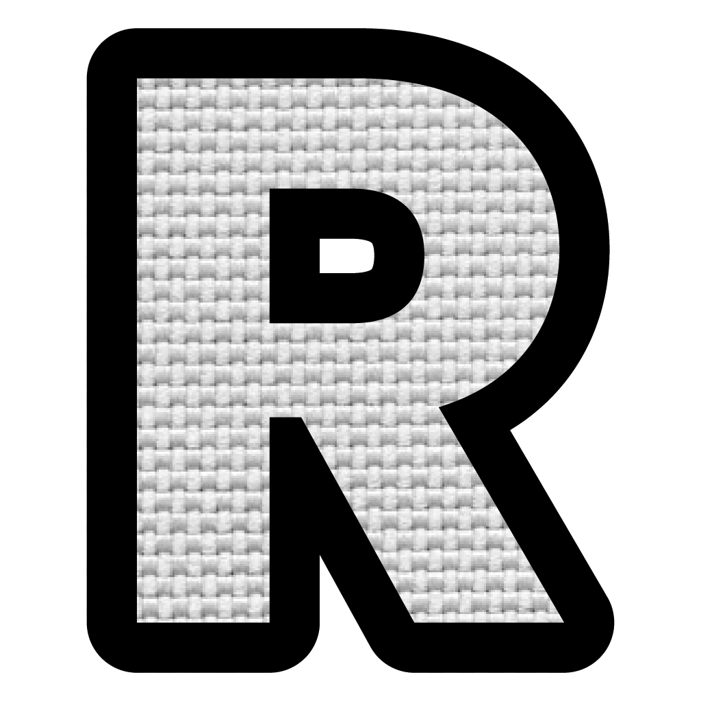 Letra R (5x4 cm)