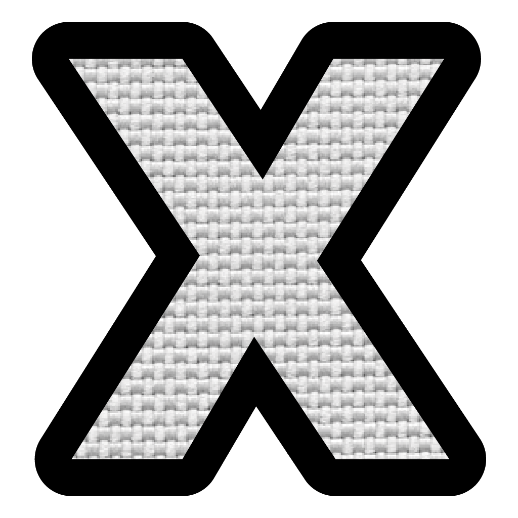 Letra X (5x5 cm)