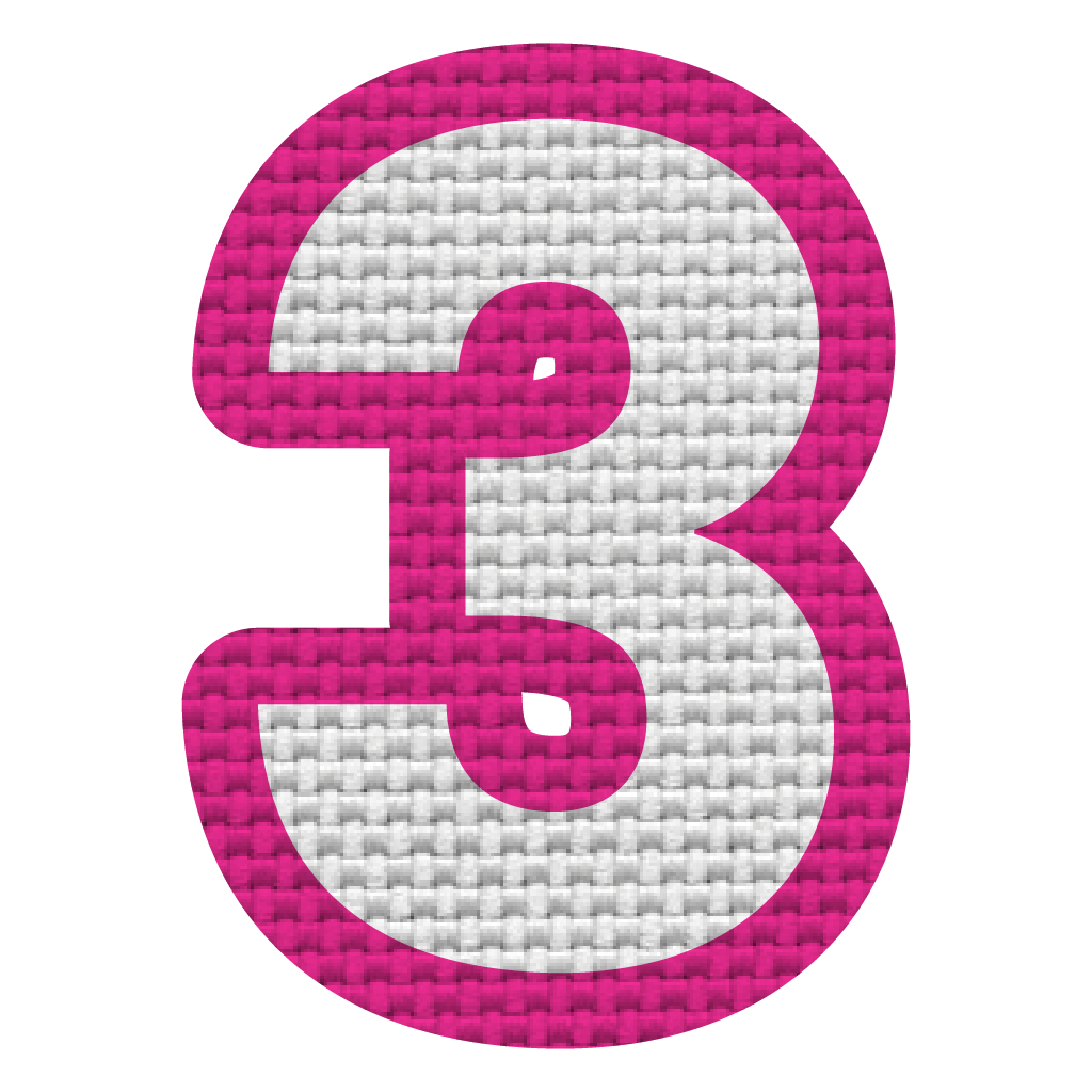 Número 3 (5x4 cm)