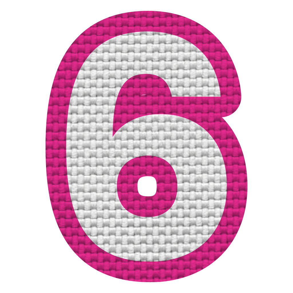 Número 6 (5x4 cm)