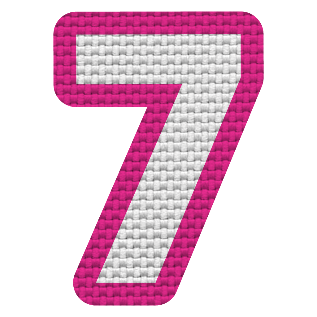 Número 7 (5x4 cm)