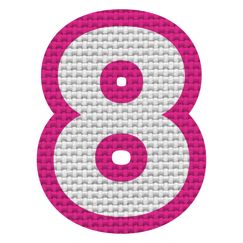 Número 8 (5x4 cm)