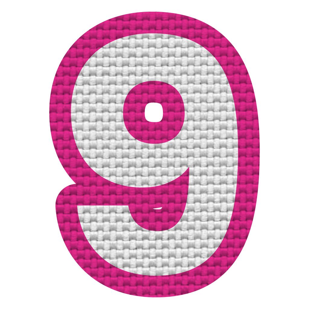 Número 9 (5x4 cm)