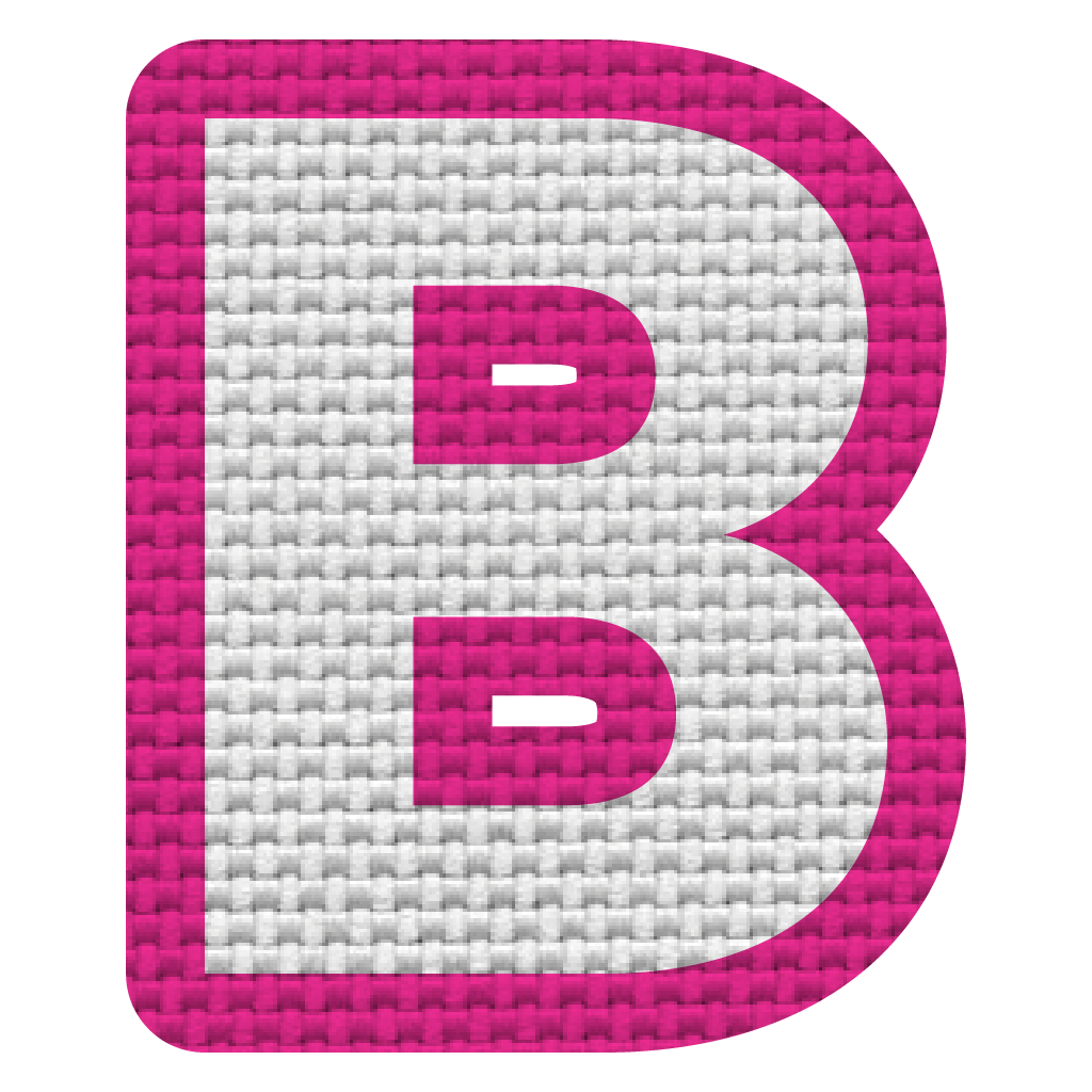 Letra B (5x4 cm)
