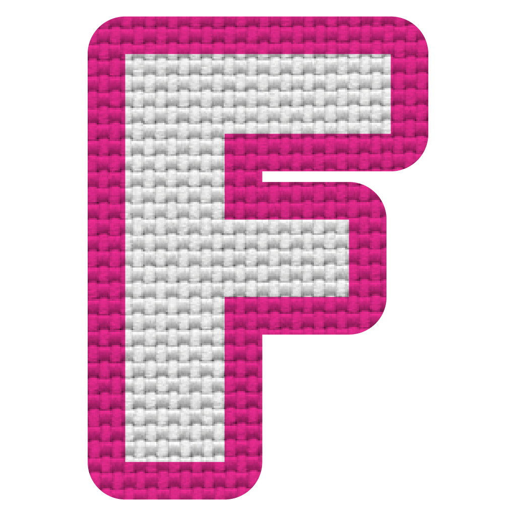 Letra F (5x3.5 cm)