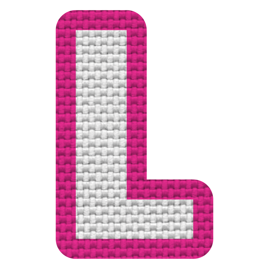 Letra L (5x3 cm)