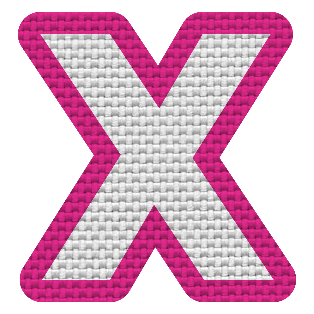 Letra X (5x5 cm)