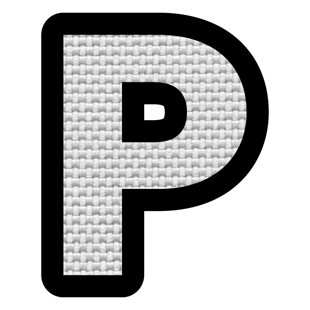 Letra P (5x4 cm)
