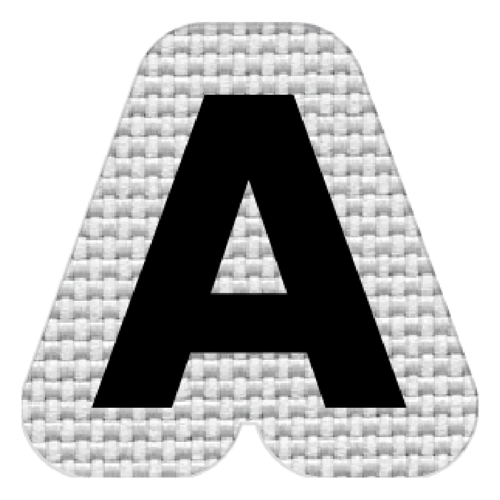 Letra A (2.5x2.5 cm)