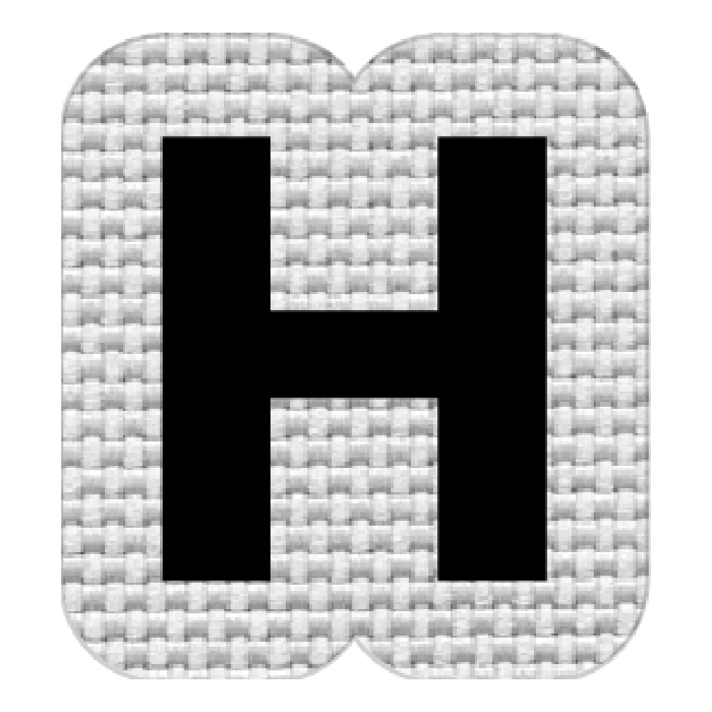Letra H (2.5x2.5 cm)