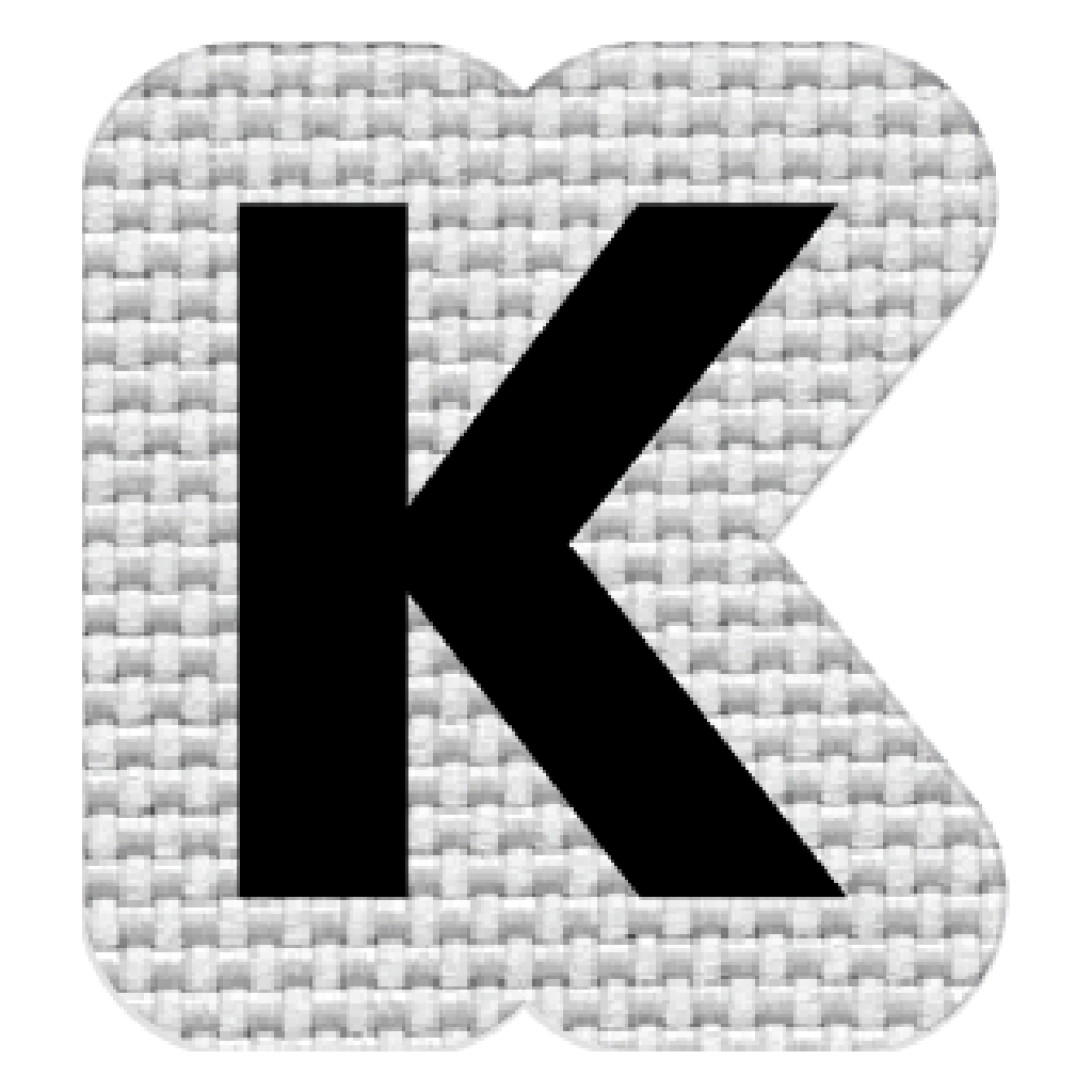 Letra K (2.5x2.5 cm)