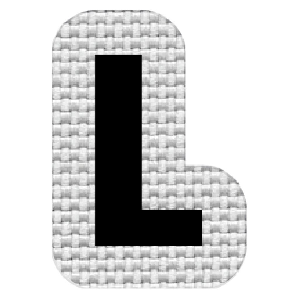 Letra L (2.5x2 cm)