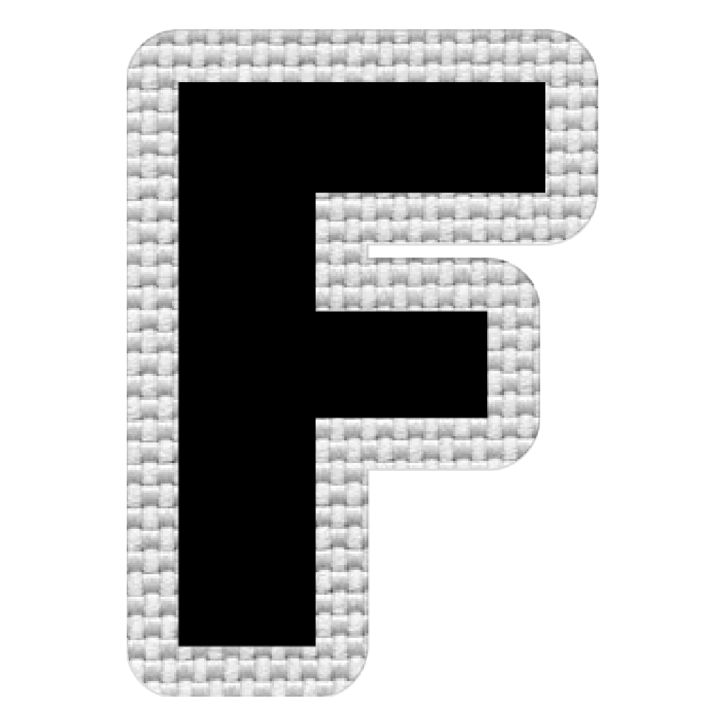 Letra F (5x3.5 cm)