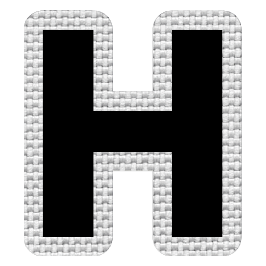 Letra H (5x4.5 cm)