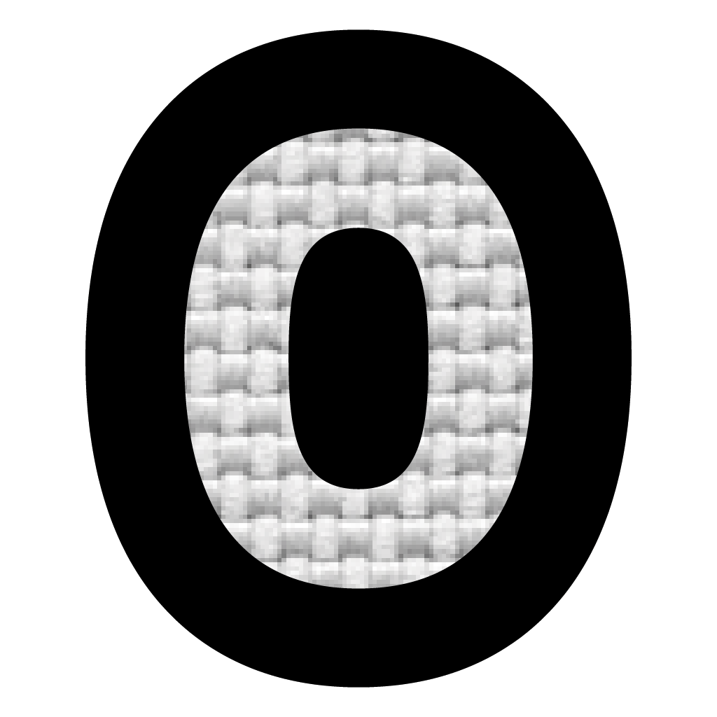 Numero 0 (2.5x2 cm)