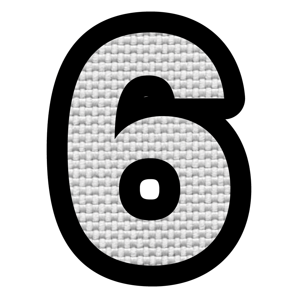 Número 6 (5x4 cm)