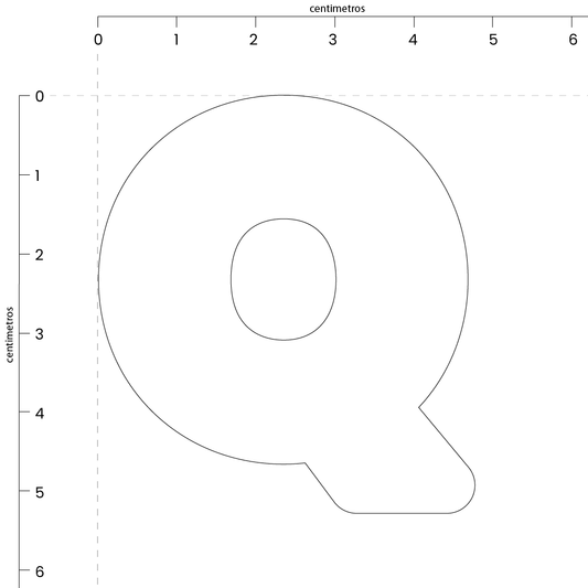 Letra Q (5x5 cm)