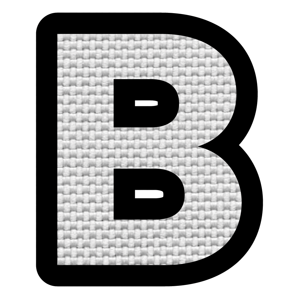 Letra B (5x4 cm)