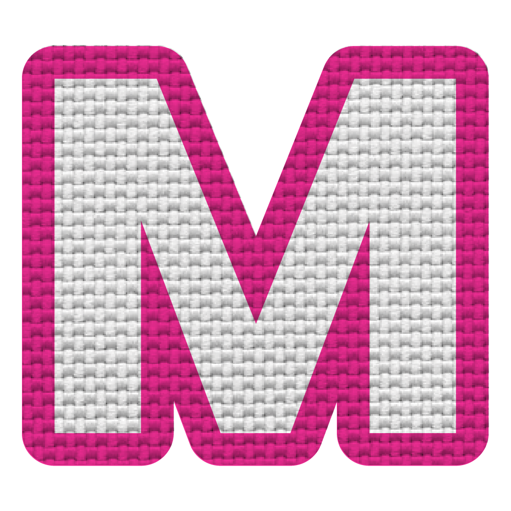 Letra M (5x5.5 cm)