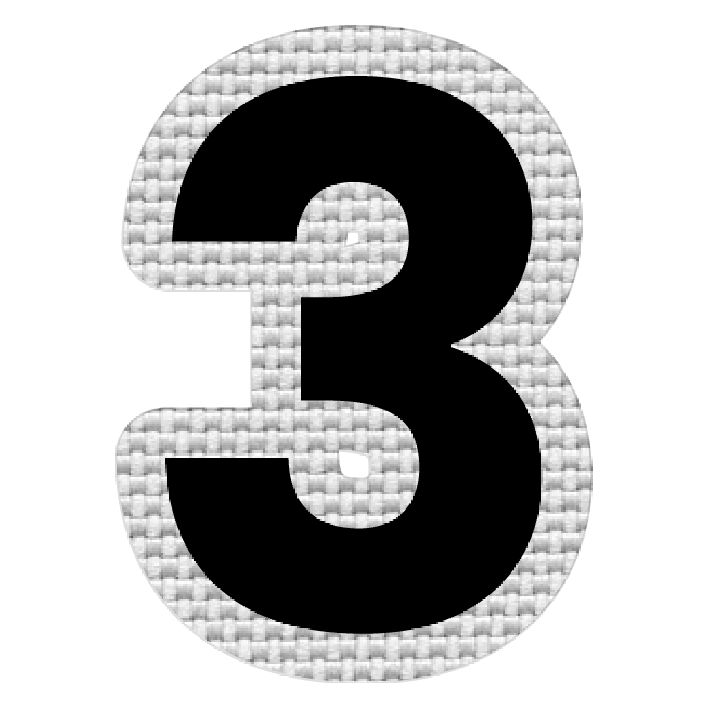 Número 3 (5x4 cm)
