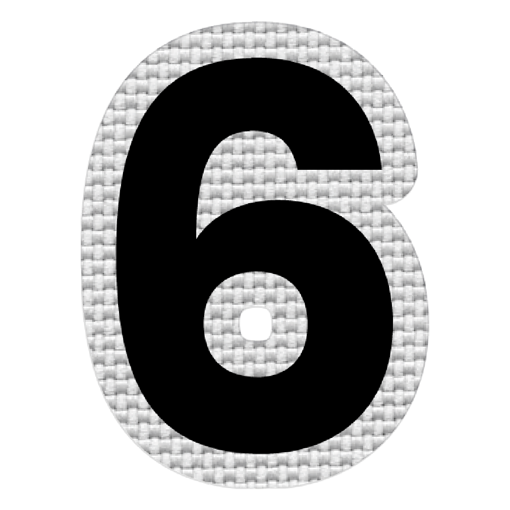 Número 6 (5x4 cm)