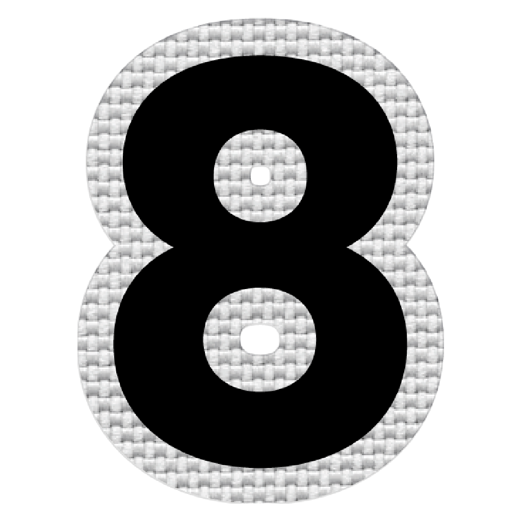 Número 8 (5x4 cm)