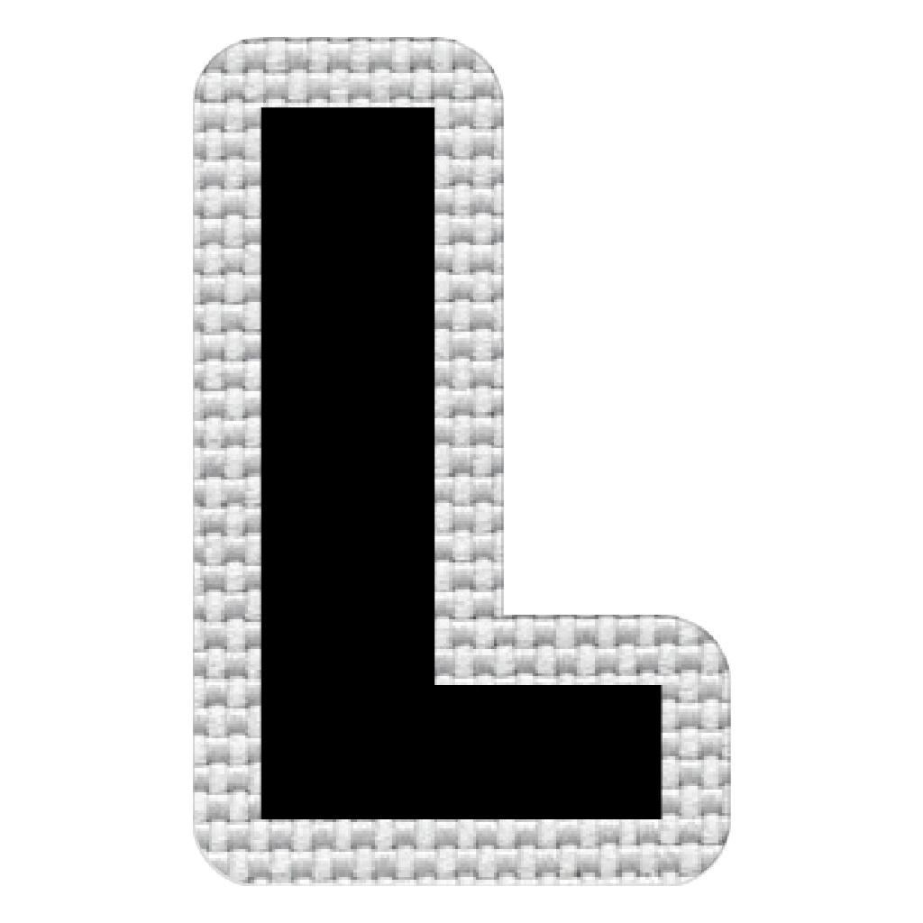 Letra L (5x3 cm)